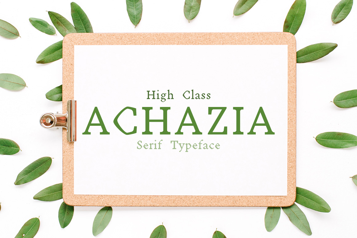 Achazia: The Perfect Serif Font for Crafters and Designers