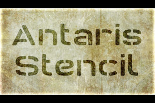 Antaris Stencil Font for Rugged Digital Branding