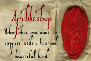 Archbishop Font Review for Handmade Labels and Stationery