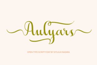 Aulyars Font: Elevating Campaign Visuals with Script Style