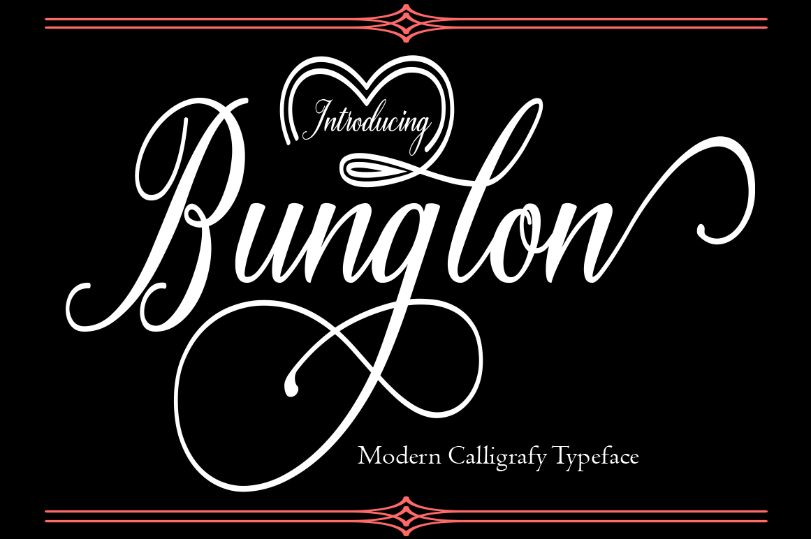 Bunglon: A Modern Calligraphy Script for Elegant Branding