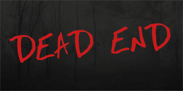 Dead End Font Review for Horror Campaigns