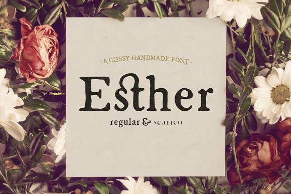 Esther Typeface: Handmade Serif for Editorial Design