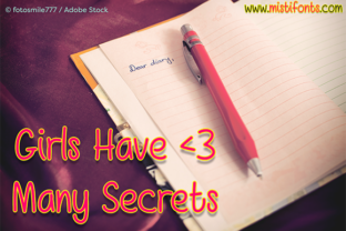 Girls Have Many Secrets Font Review for Feminine Branding