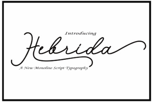 Hebrida Script: A Handwritten Font for Creative Makers