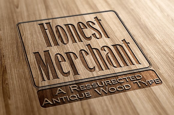 Honest Merchant Font for Vintage Web Design