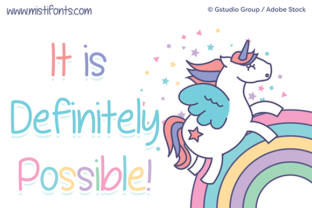 It is Definitely Possible Font for Small Business Branding