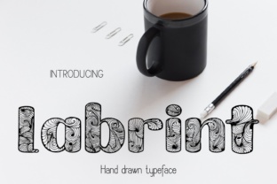 Labrint Font: Floral Typography for Digital Branding