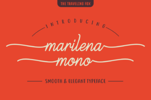 Marilena Mono Font: Elegant Script for Digital Design