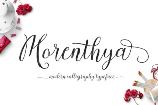 Morenthya Font Review for Handmade Product Design