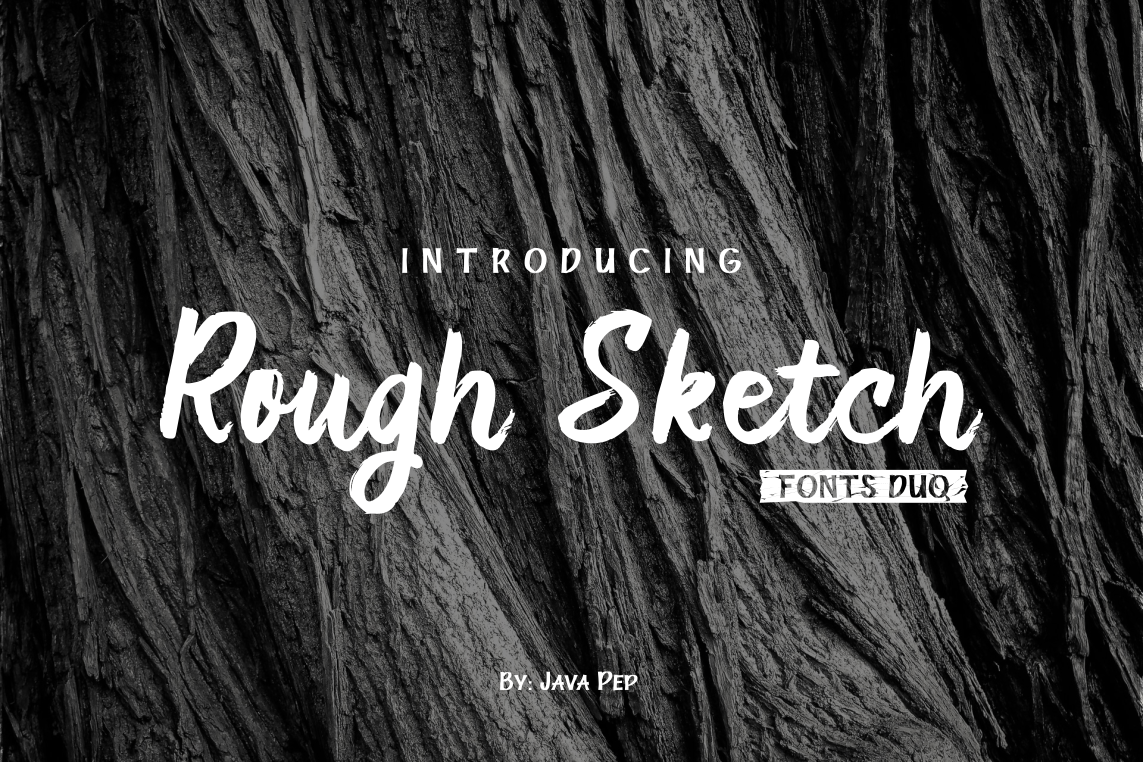 Rough Sketch: A Versatile Font Duo for Modern Design