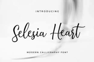 Selesia Heart Font for Boutique Web Design