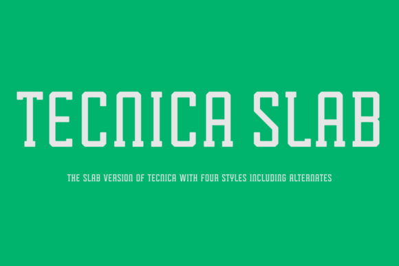 Tecnica Slab Family: A Modern Typeface for Editorial Design